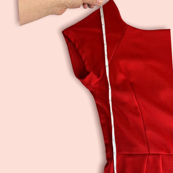 Rosebud Red Cocktail Dress - Picture 10 of 13